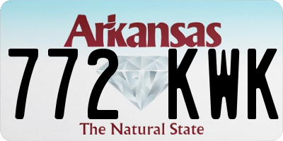 AR license plate 772KWK