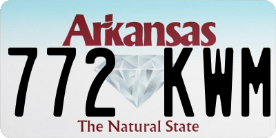 AR license plate 772KWM