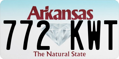 AR license plate 772KWT