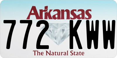 AR license plate 772KWW