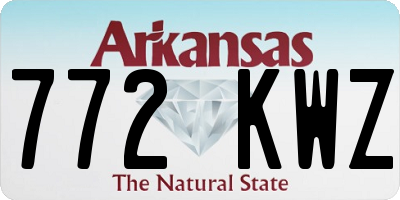 AR license plate 772KWZ