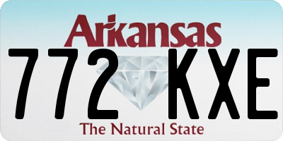 AR license plate 772KXE