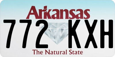 AR license plate 772KXH