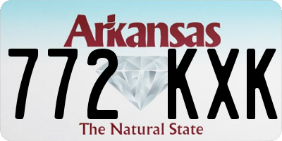 AR license plate 772KXK