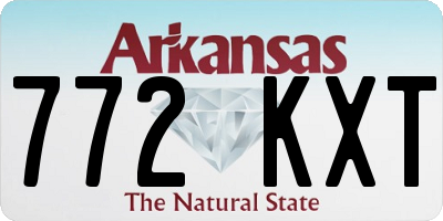 AR license plate 772KXT
