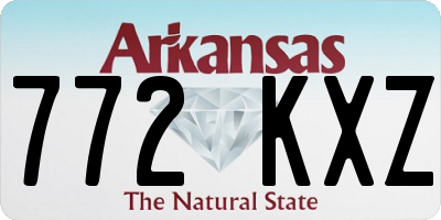 AR license plate 772KXZ
