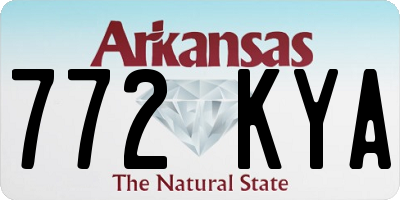AR license plate 772KYA