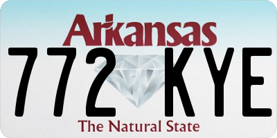 AR license plate 772KYE