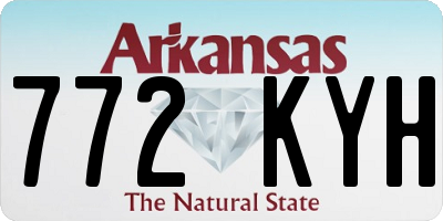 AR license plate 772KYH