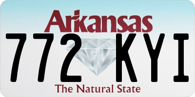 AR license plate 772KYI