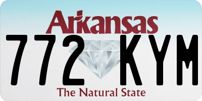 AR license plate 772KYM