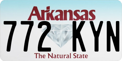 AR license plate 772KYN
