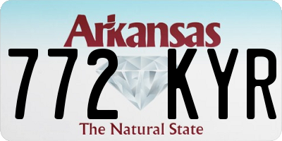 AR license plate 772KYR