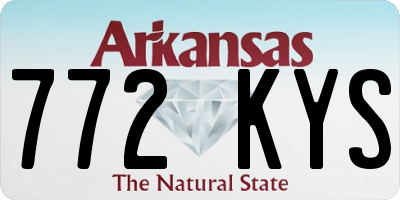 AR license plate 772KYS
