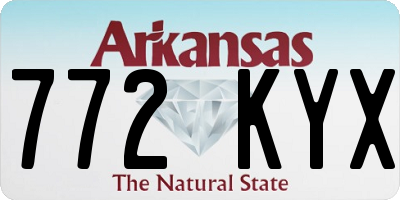 AR license plate 772KYX