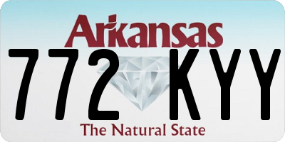 AR license plate 772KYY