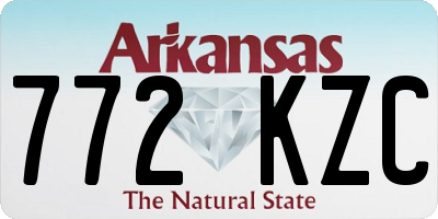 AR license plate 772KZC