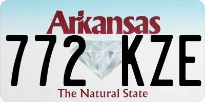 AR license plate 772KZE