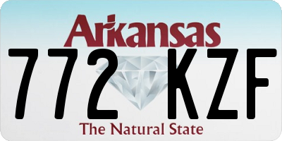 AR license plate 772KZF