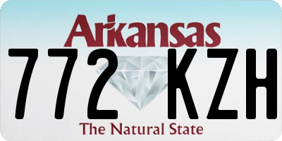 AR license plate 772KZH