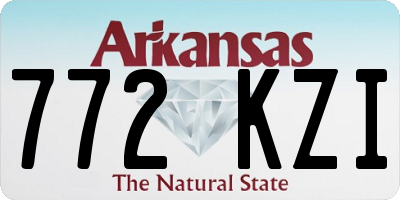 AR license plate 772KZI