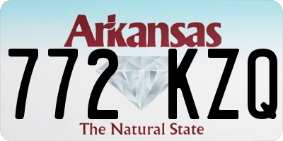 AR license plate 772KZQ
