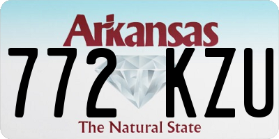 AR license plate 772KZU