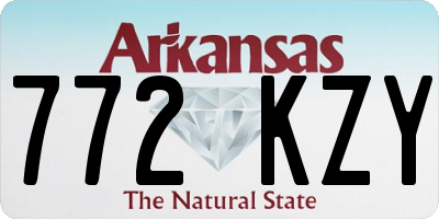 AR license plate 772KZY