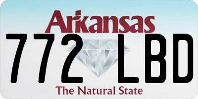 AR license plate 772LBD