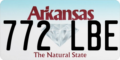 AR license plate 772LBE