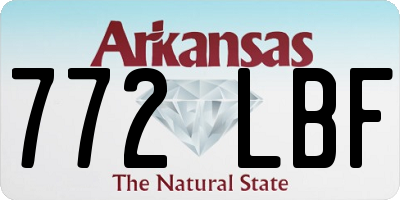 AR license plate 772LBF