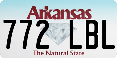 AR license plate 772LBL