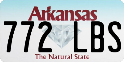 AR license plate 772LBS