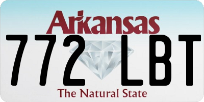AR license plate 772LBT