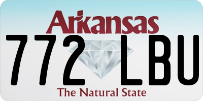 AR license plate 772LBU