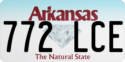 AR license plate 772LCE