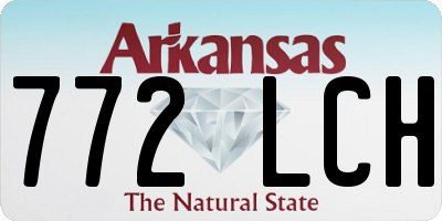 AR license plate 772LCH