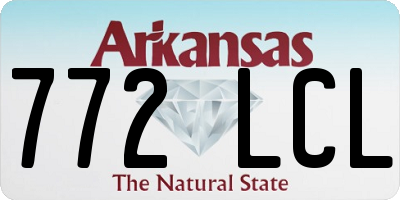 AR license plate 772LCL