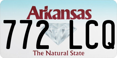 AR license plate 772LCQ