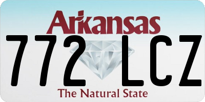 AR license plate 772LCZ