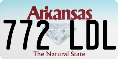AR license plate 772LDL