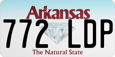 AR license plate 772LDP