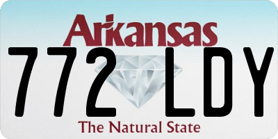 AR license plate 772LDY
