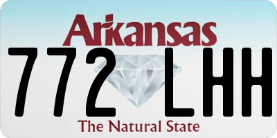 AR license plate 772LHH