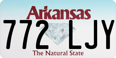 AR license plate 772LJY