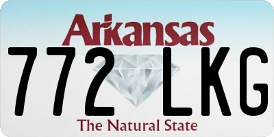 AR license plate 772LKG