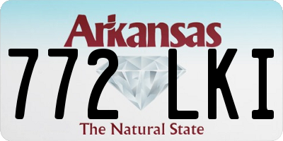 AR license plate 772LKI