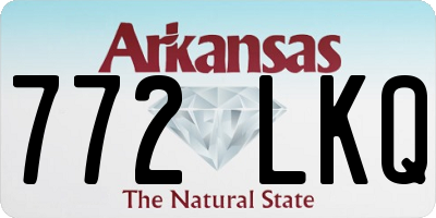 AR license plate 772LKQ