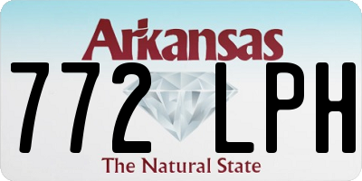 AR license plate 772LPH