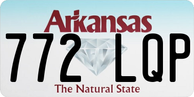AR license plate 772LQP